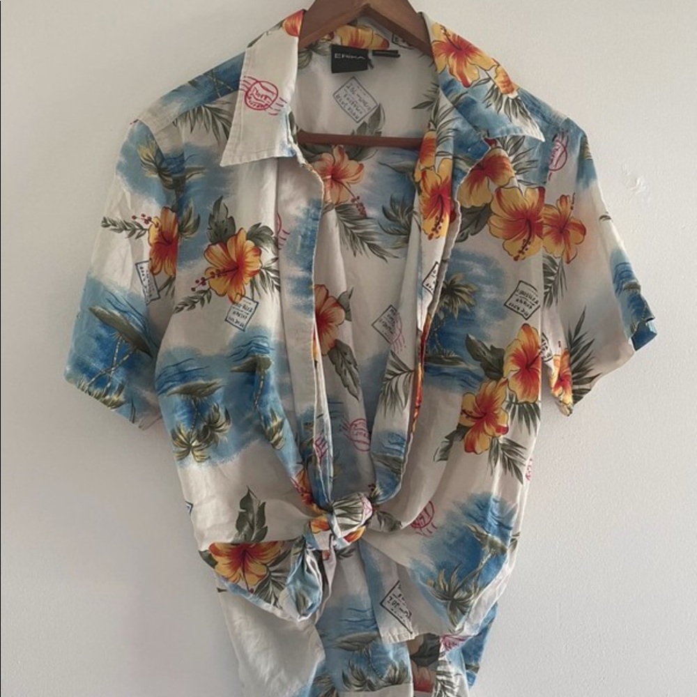 Vintage Hawaiian Aloha Shirt Sz L - Picture 1 of 5